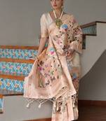 Ethnic Motif Woven Design Zari Banarasi Saree