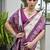 Ethnic Motifs Woven Design Zari Banarasi Saree