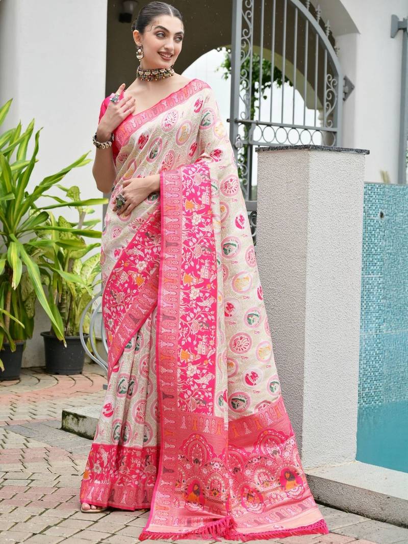 Banarasi Silk Patola Saree with Blouse
