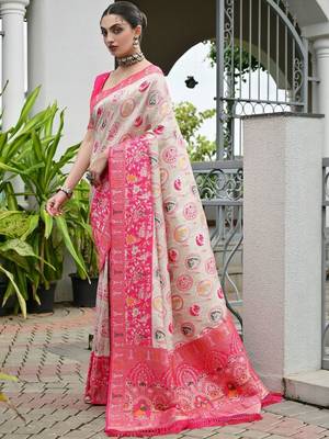 Banarasi Silk Patola Saree with Blouse 2
