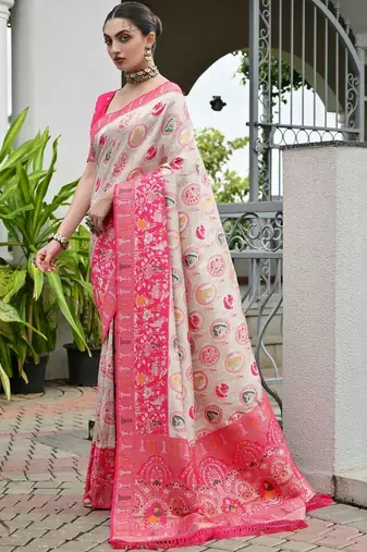 Banarasi Silk Patola Saree with Blouse