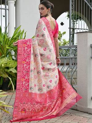 Banarasi Silk Patola Saree with Blouse 3