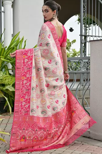 Banarasi Silk Patola Saree with Blouse
