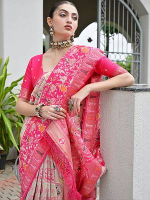 Banarasi Silk Patola Saree with Blouse 5