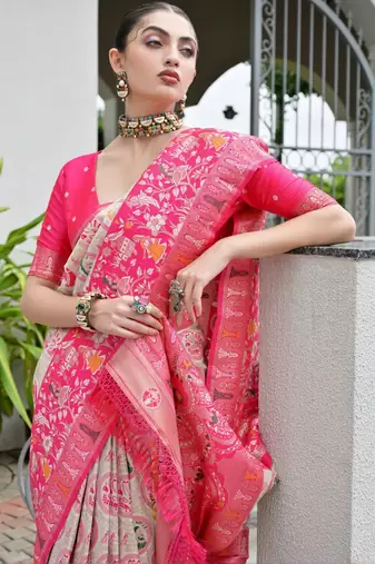 Banarasi Silk Patola Saree with Blouse