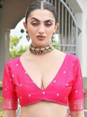 Banarasi Silk Patola Saree with Blouse 6