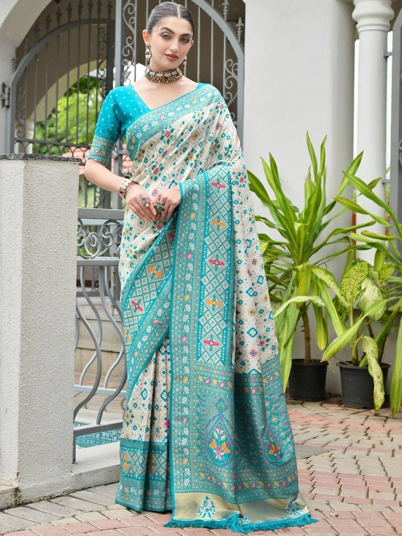 Banarasi Silk Patola Saree with Blouse