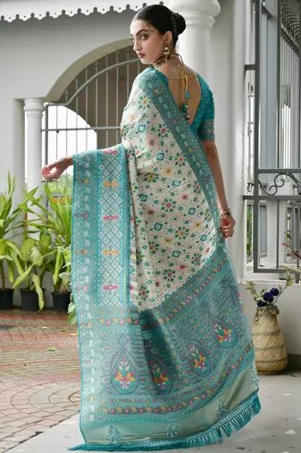 Banarasi Silk Patola Saree with Blouse