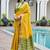 Woven Design Saree Pure Zari Border with Contrast Patola Blouse