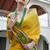 Woven Design Saree Pure Zari Border with Contrast Patola Blouse