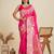 Zari Woven Butti Banarasi Silk Saree with Big Flower Border and Detail Work