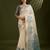 Self Checks Muga Cotton Saree with Kalamkari Border and Zari Woven Detail