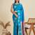 Copper Silver Zari Woven Butti Banarasi Silk Saree with Paithani Border