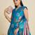 Copper Silver Zari Woven Butti Banarasi Silk Saree with Paithani Border