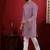 Purple embroidered kurta payjama