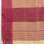Solid Contrast Temple Border Raw Silk Saree with Striped Zari Woven Detail