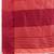 Solid Contrast Temple Border Raw Silk Saree with Striped Zari Woven Detail