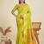 Copper Silver Zari Woven Butti Banarasi Silk Saree with Paithani Border