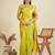 Copper Silver Zari Woven Butti Banarasi Silk Saree with Paithani Border