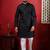 Black embroidered kurta payjama