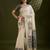Self Checks Muga Cotton Saree with Kalamkari Border and Zari Woven Detail