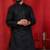 Black embroidered kurta payjama