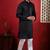Black embroidered kurta payjama