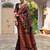 Floral Woven Design Zari Border Pashmina Silk Saree