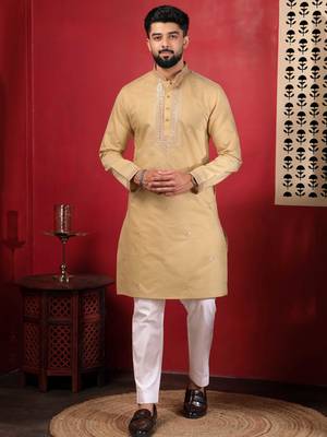Chikoo embroidered kurta payjama 1