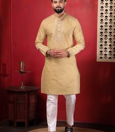 Chikoo embroidered kurta payjama