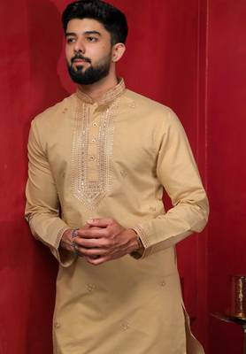 Chikoo embroidered kurta payjama 3