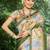 Floral Silk Cotton Tussar Saree