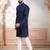 Blue embroidered kurta payjama