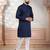 Blue embroidered kurta payjama