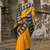 Ethinic Moftis Floral Woven Design Zari Border Kanchi Silk Saree