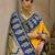 Ethinic Moftis Floral Woven Design Zari Border Kanchi Silk Saree