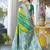 Leheriya Woven Design Zari Border Banarasi Silk Saree