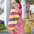 Leheriya Woven Design Zari Border Banarasi Silk Saree