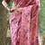Stylish Floral Printed Zari Tussar Silk Saree