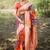 Leheriya Woven Design Zari Border Banarasi Silk Saree