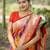Leheriya Woven Design Zari Border Banarasi Silk Saree
