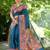 Floral Silk Cotton Tussar Saree
