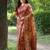 Stylish Floral Printed Zari Tussar Silk Saree