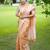Stylish Checked Patterns Printed Tussar Silk Saree