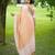 Stylish Checked Patterns Printed Tussar Silk Saree