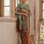 Antique Coffee Floral Woven Design Zari Banarasi Silk Sarees