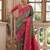 Greenish Rama Floral Woven Design Zari Banarasi Silk Sarees