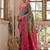Greenish Rama Floral Woven Design Zari Banarasi Silk Sarees