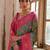 Greenish Rama Floral Woven Design Zari Banarasi Silk Sarees