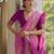 Ethnic Motifs Woven Design Zari Ikkat Silk Sarees